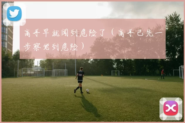 高手早就闻到危险了（高手已先一步察觉到危险）